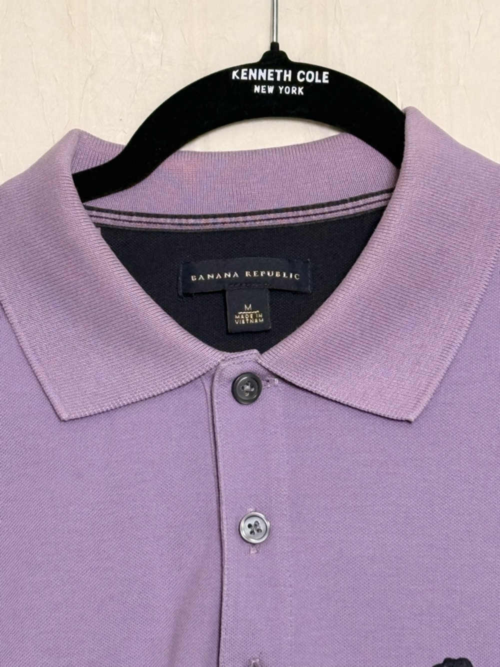 Banana Republic Men's Lilac Polo Shirt